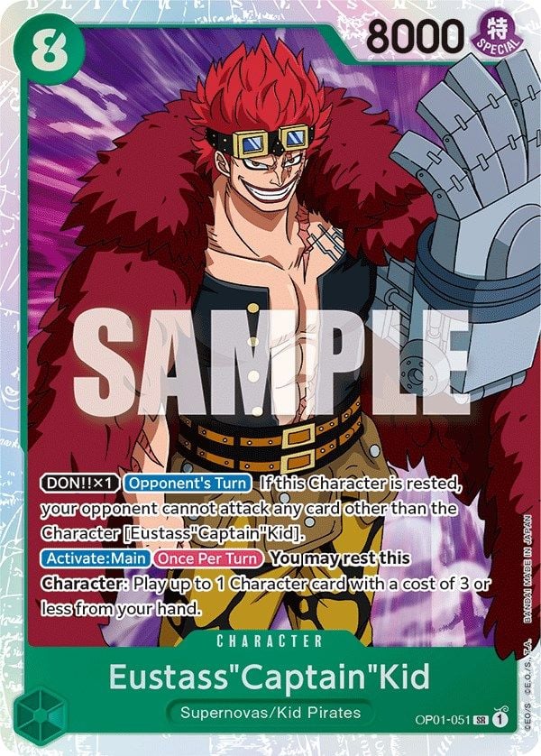 Eustass"Captain"Kid OP01-051 [ Inglese / Giapponese / Francese / Cinese Semplificato ]