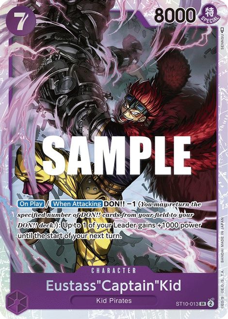 Eustass"Captain"Kid ST10-013 [ Inglese / Giapponese / Francese / Cinese Semplificato ]