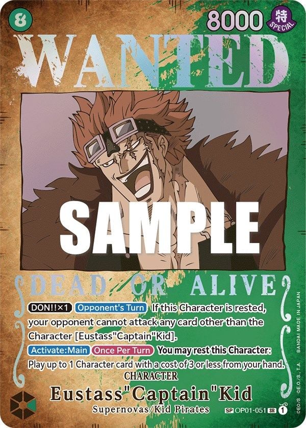 Eustass"Captain"Kid OP01-051 [ Inglese / Giapponese / Francese / Cinese Semplificato ]