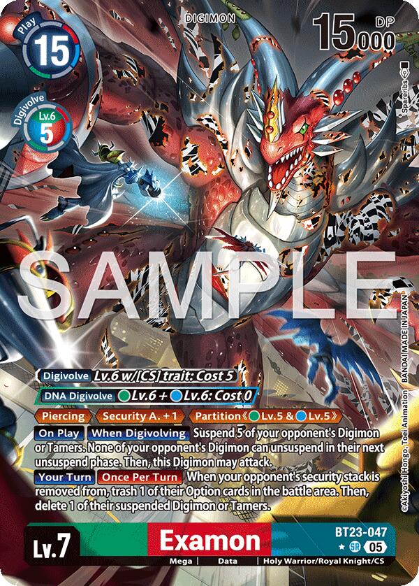 Examon BT23-047 [ Inglese / Giapponese ]