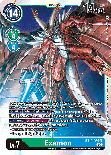Examon BT13-059 [ Inglese / Giapponese ]