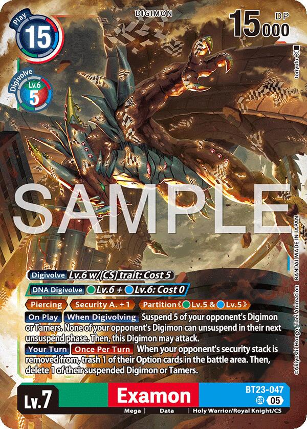 Examon BT23-047 [ Inglese / Giapponese ]