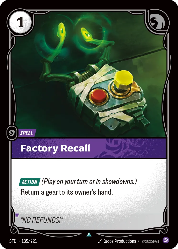 Factory Recall (Uncommon) [ Inglese / Cinese Semplificato ]