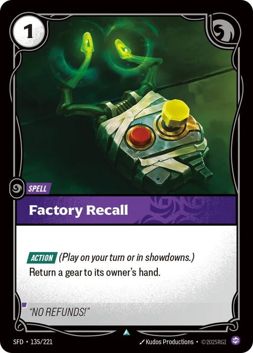 Factory Recall [ Inglese / Cinese Semplificato ]