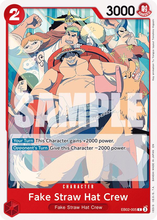 Fake Straw Hat Crew EB02-005 [ Inglese / Giapponese / Francese / Cinese Semplificato ]