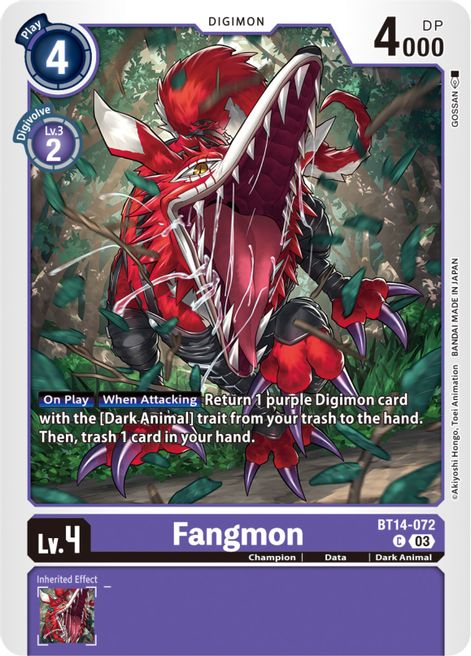 Fangmon BT14-072 [ Inglese / Giapponese ]