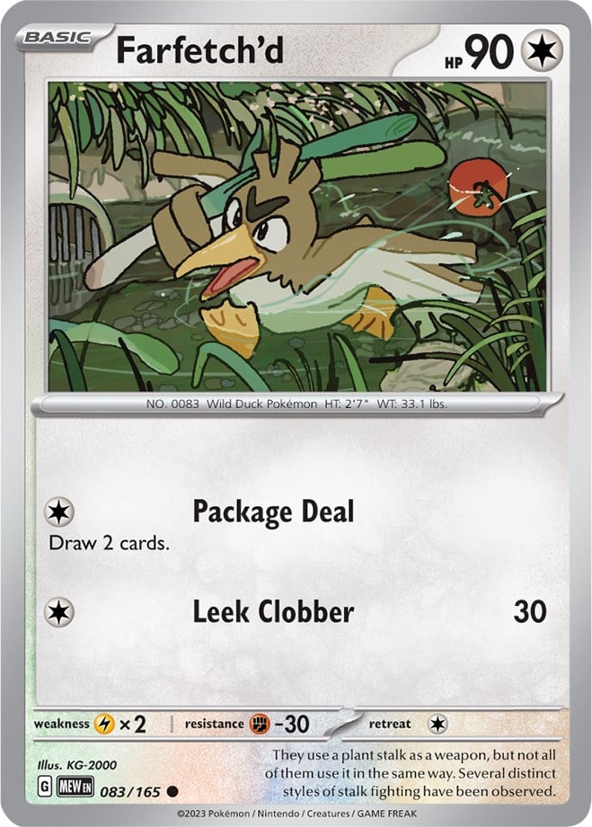 Farfetch'd - 151 083/165 [ Italiano / Inglese ]