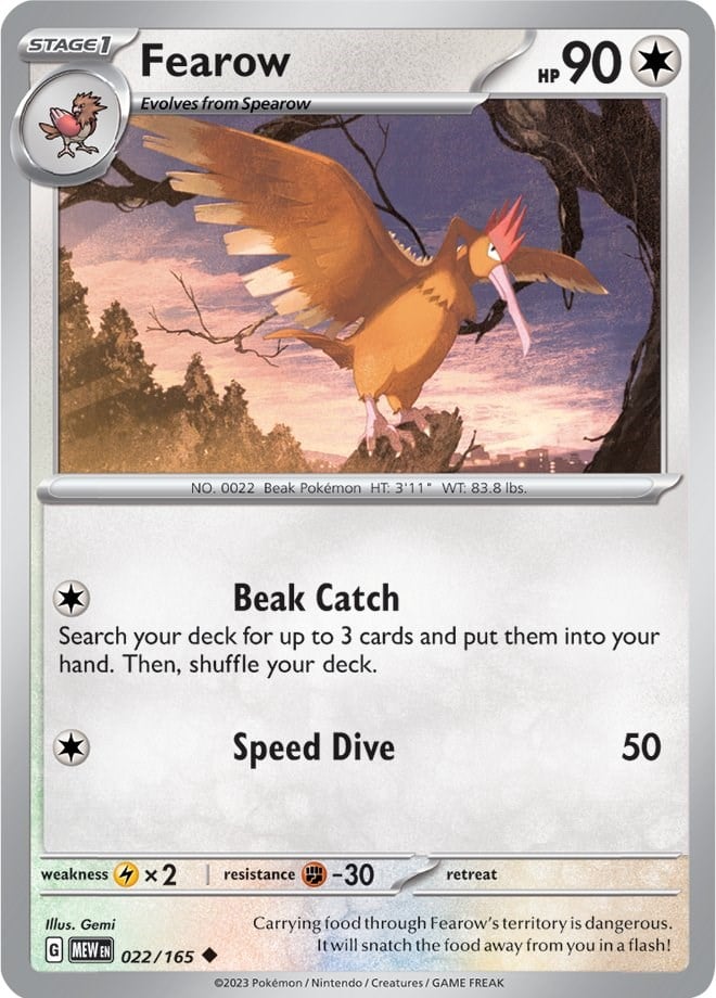Fearow - 151 022/165 [ Italiano / Inglese ]