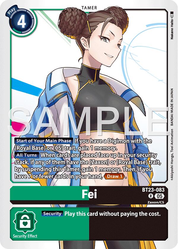 Fei BT23-083 [ Inglese / Giapponese ]