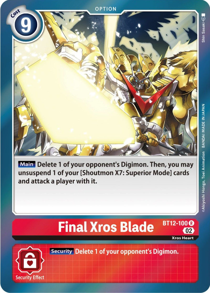 Final Xros Blade BT12-100 [ Inglese / Giapponese ]