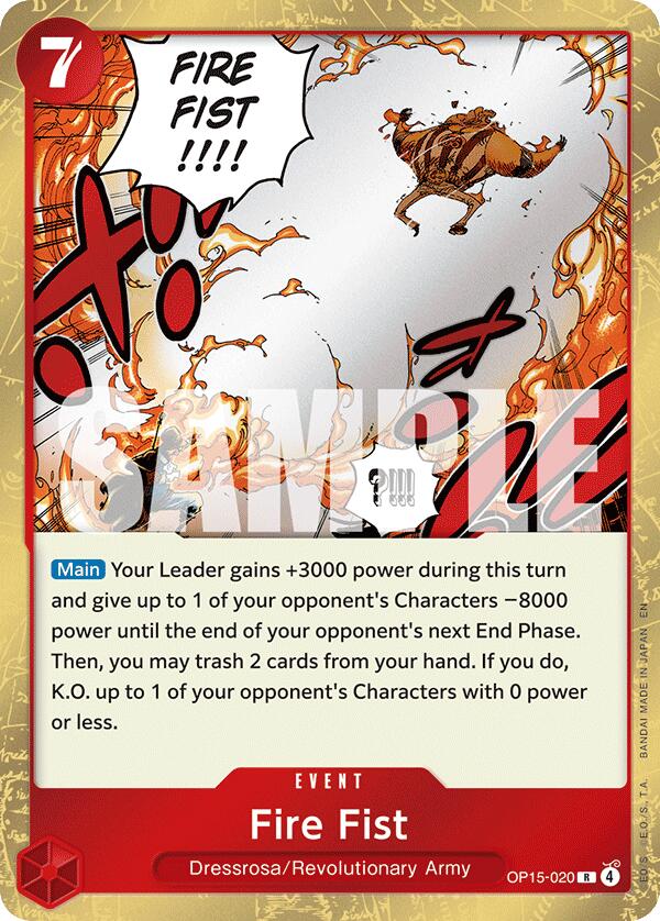Fire Fist OP15-020 [ Inglese / Giapponese ]