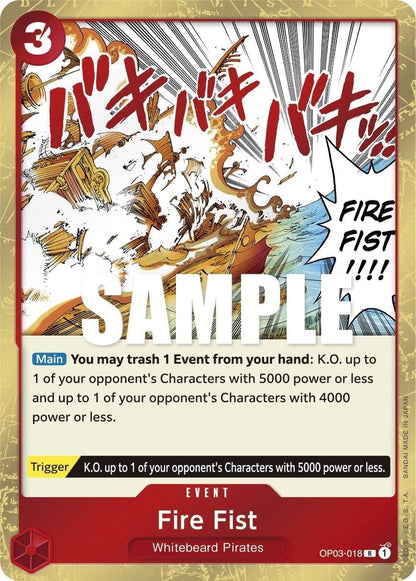 Fire Fist OP03-018 [ Inglese / Giapponese / Francese / Cinese Semplificato ]
