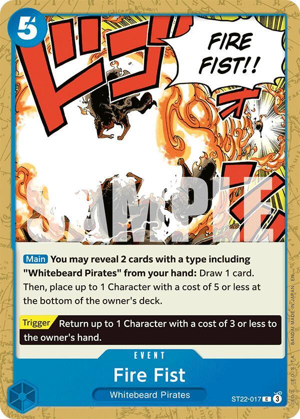 Fire Fist ST22-017 [ Inglese / Giapponese / Francese / Cinese Semplificato ]