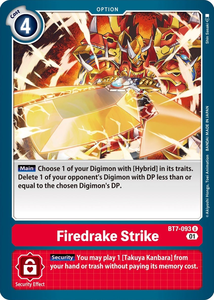 Firedrake Strike BT7-093 [ Inglese / Giapponese ]
