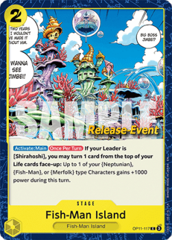 Fish-Man Island OP11-117 [ Inglese / Giapponese / Francese / Cinese Semplificato ]
