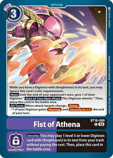 Fist of Athena BT18-099 [ Inglese / Giapponese ]