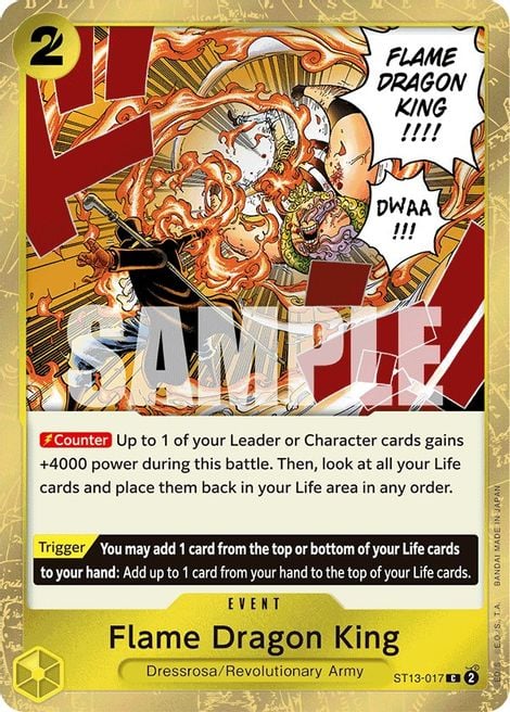 Flame Dragon King ST13-017 [ Inglese / Giapponese / Francese / Cinese Semplificato ]