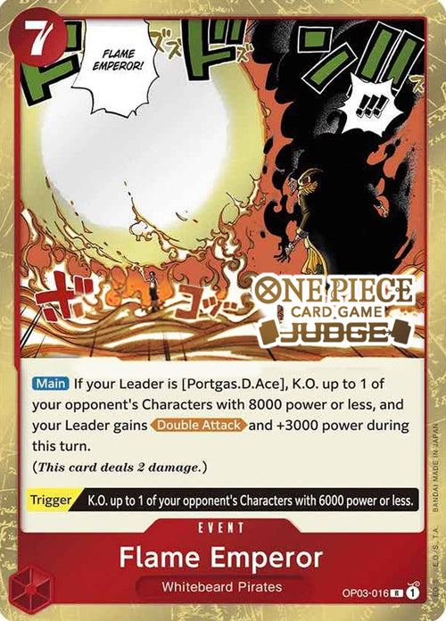 Flame Emperor OP03-016 [ Inglese / Giapponese / Francese / Cinese Semplificato ]