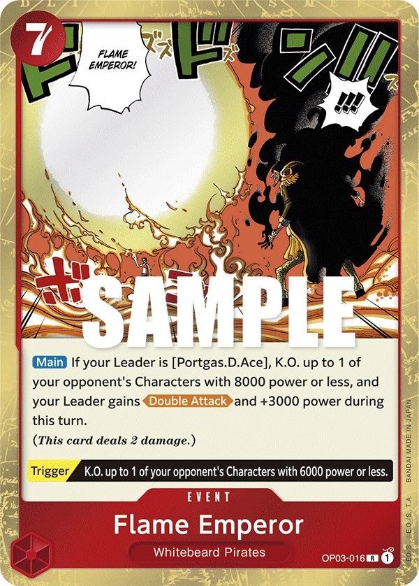 Flame Emperor OP03-016 [ Inglese / Giapponese / Francese / Cinese Semplificato ]