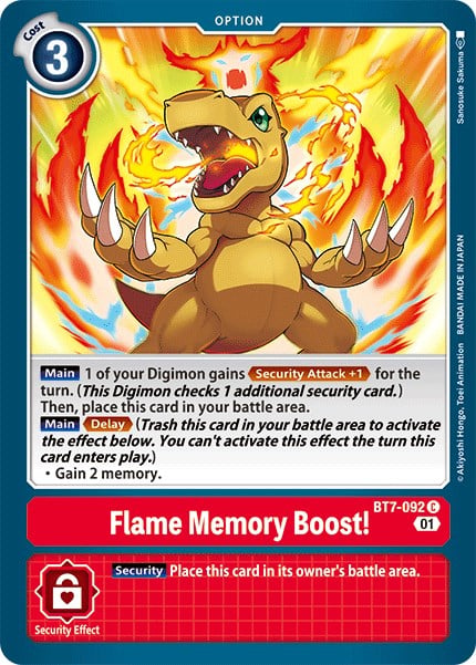Flame Memory Boost BT7-092 [ Inglese / Giapponese ]