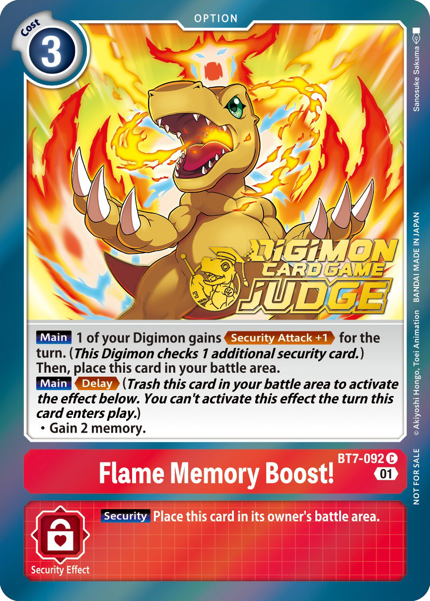 Flame Memory Boost BT7-092 [ Inglese / Giapponese ]