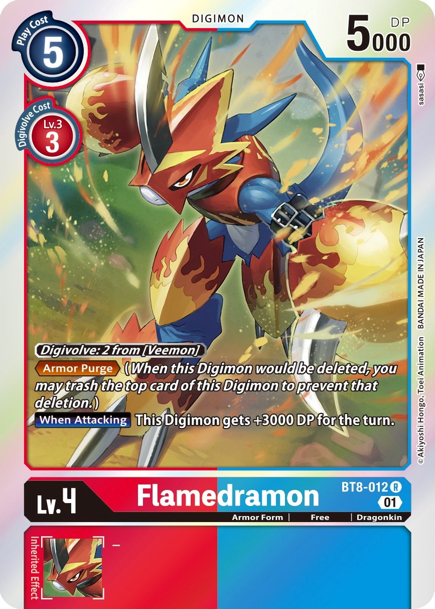 Flamedramon BT8-012 [ Inglese / Giapponese ]