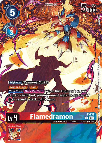 Flamedramon P-137 [ Inglese / Giapponese ]