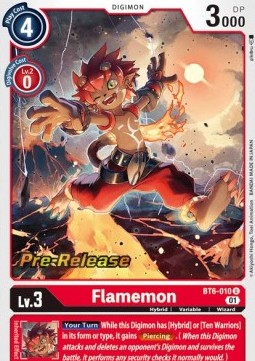 Flamemon BT6-010 [ Inglese / Giapponese ]