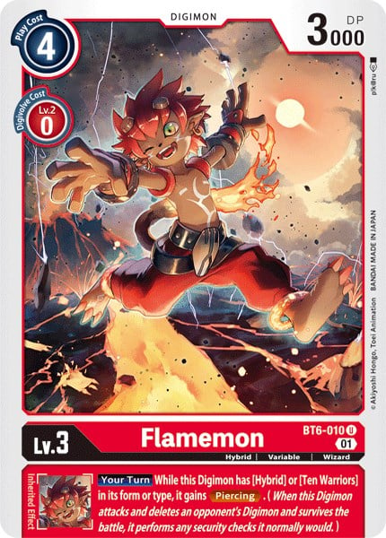 Flamemon BT6-010 [ Inglese / Giapponese ]