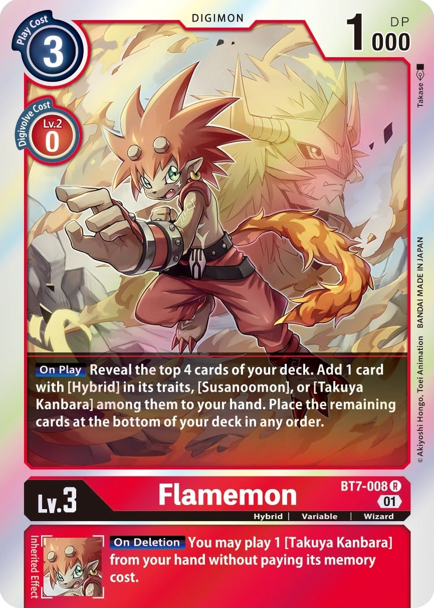 Flamemon BT7-008 [ Inglese / Giapponese ]