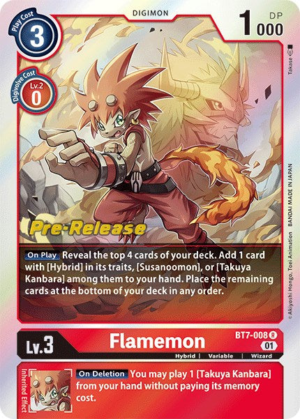 Flamemon BT7-008 [ Inglese / Giapponese ]