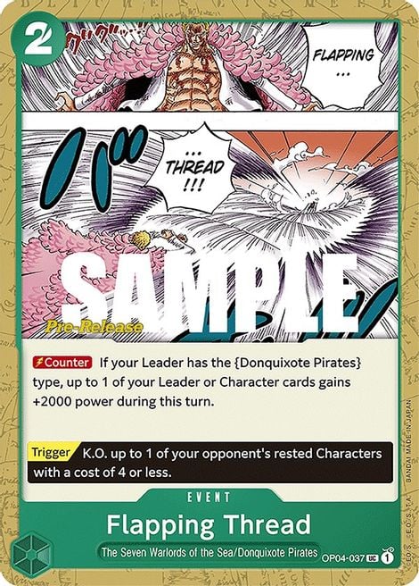 Flapping Thread OP04-037 [ Inglese / Giapponese / Francese / Cinese Semplificato ]