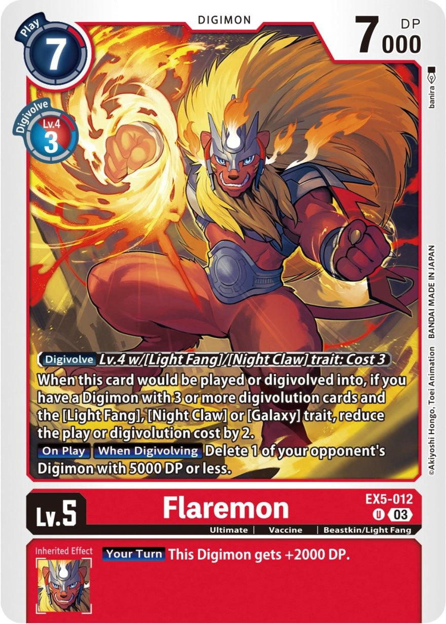 Flaremon EX5-012 [ Inglese / Giapponese ]