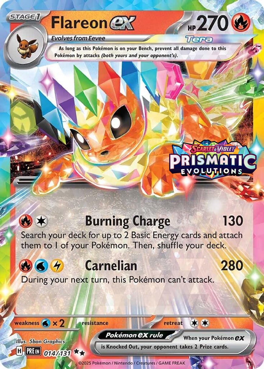 Flareon-ex - Evoluzioni Prismatiche 014/131 [ Italiano / Inglese ]