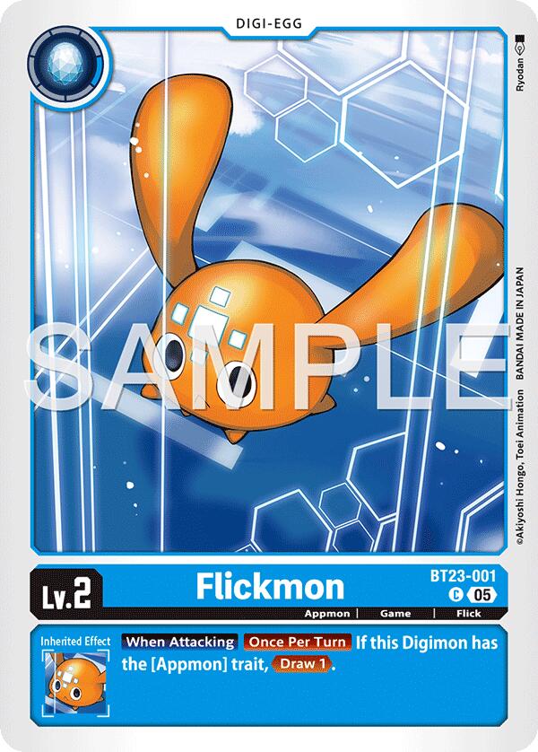 Flickmon BT23-001 [ Inglese / Giapponese ]