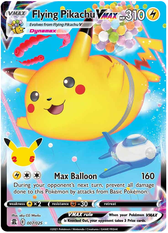 Pikachu Volo VMAX - Gran Festa 007/025 [ Italiano / Inglese ]