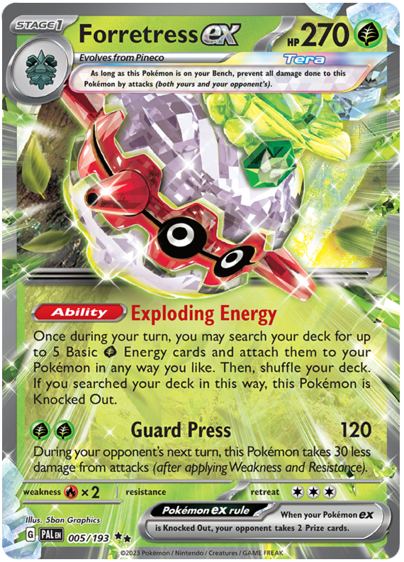 Forretress-ex - Evoluzioni a Paldea 005/193 [ Italiano ]