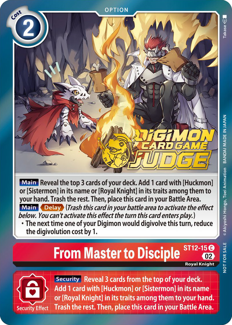 From Master to Disciple ST12-15 [ Inglese / Giapponese ]
