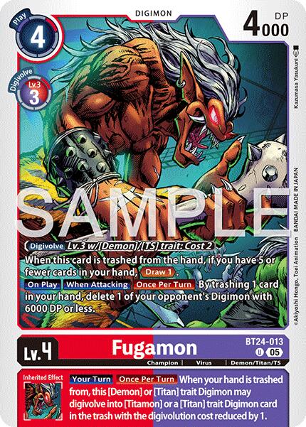 Fugamon BT24-013 [ Inglese / Giapponese ]