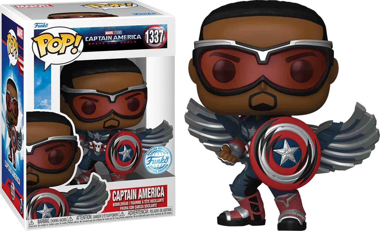 CAPTAIN AMERICA BRAVE NEW WORLD RETRO COMIC DECO POP 1337