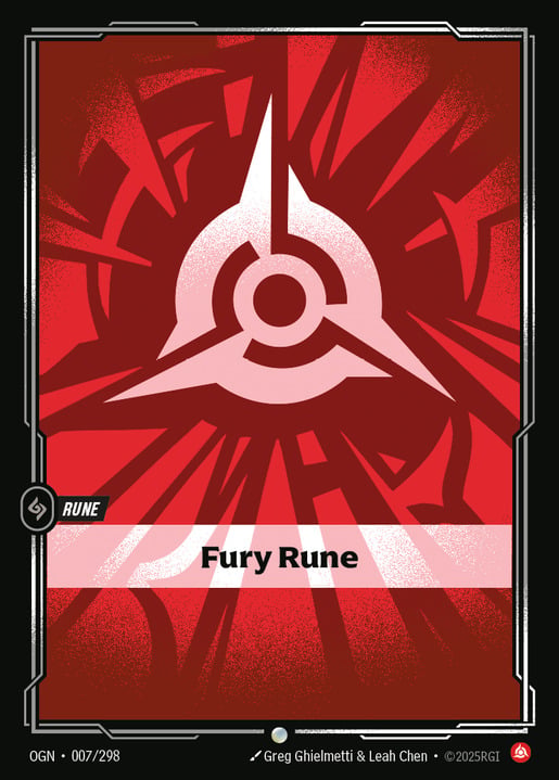 Fury Rune (Alternate Art) [ Inglese / Cinese Semplificato ]
