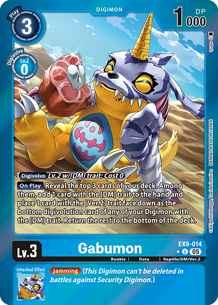 Gabumon EX9-014 [ Inglese / Giapponese ]