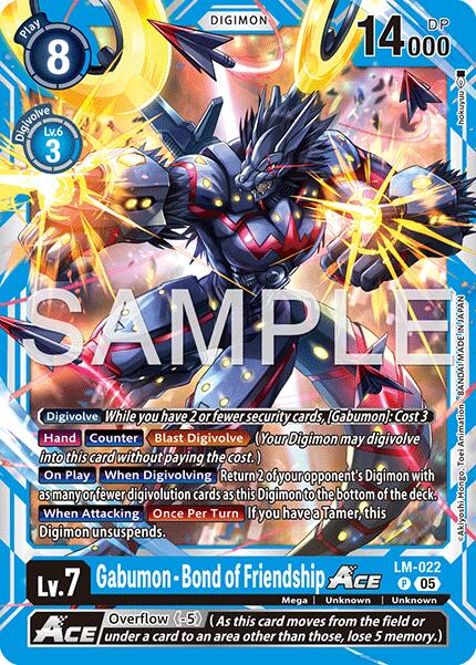Gabumon - Bond of Friendship ACE LM-022 [ Inglese / Giapponese ]