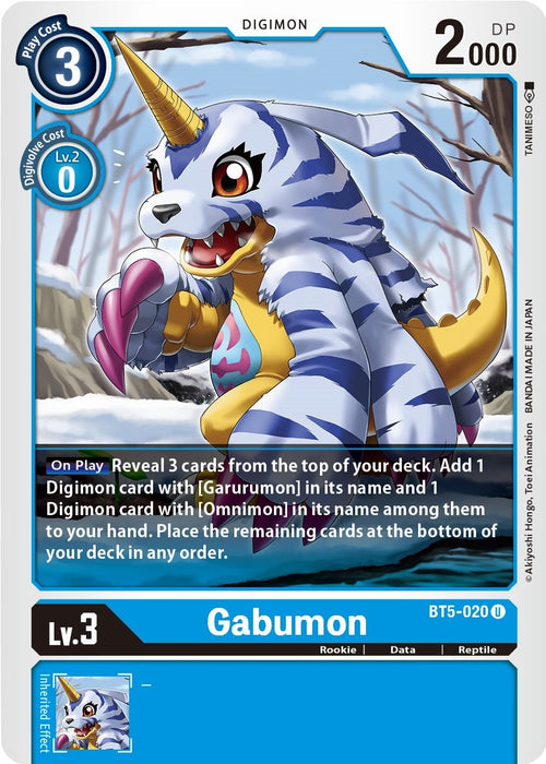 Gabumon BT5-020 [ Inglese / Giapponese ]