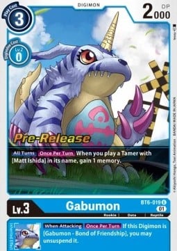 Gabumon BT6-019 [ Inglese / Giapponese ]