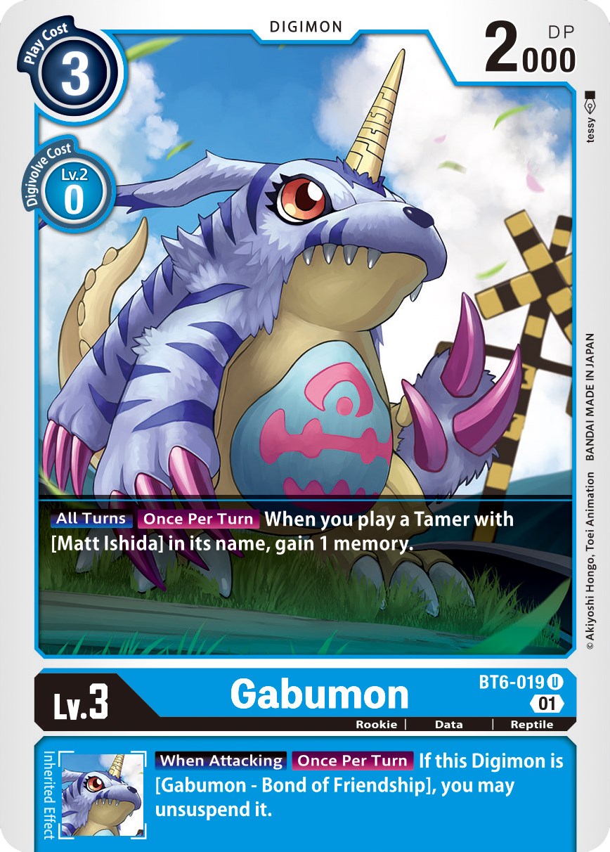 Gabumon BT6-019 [ Inglese / Giapponese ]