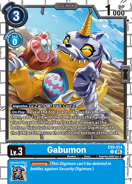 Gabumon EX9-014 [ Inglese / Giapponese ]