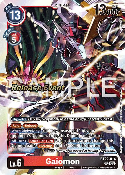Gaiomon BT22-014 [ Inglese / Giapponese ]