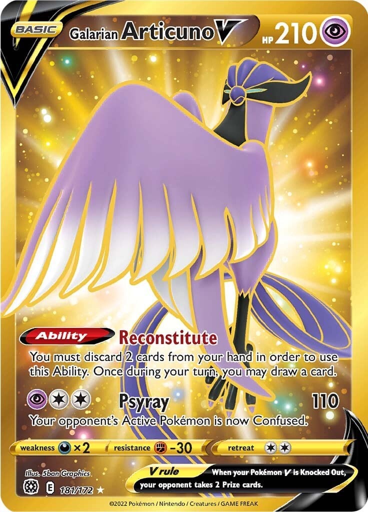 Articuno di Galar V - Lucentezza Siderale TG16/TG30 [ Italiano / Inglese ]