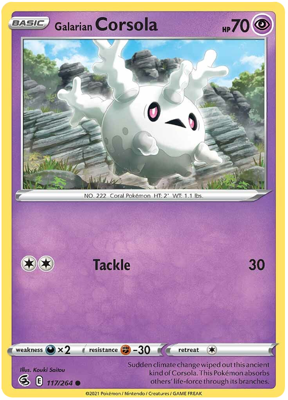 Corsola di Galar - Colpo Fusione 117/264 [ Italiano / Inglese ]